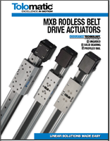 Riemengetriebener MXB Linearantrieb – Produktkatalog (English, MXB Actuator catalog)