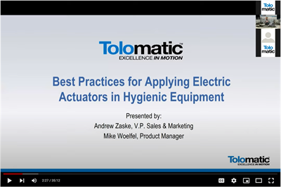 Best Practices for Applying Electric Actuators in Hygienic Equipment