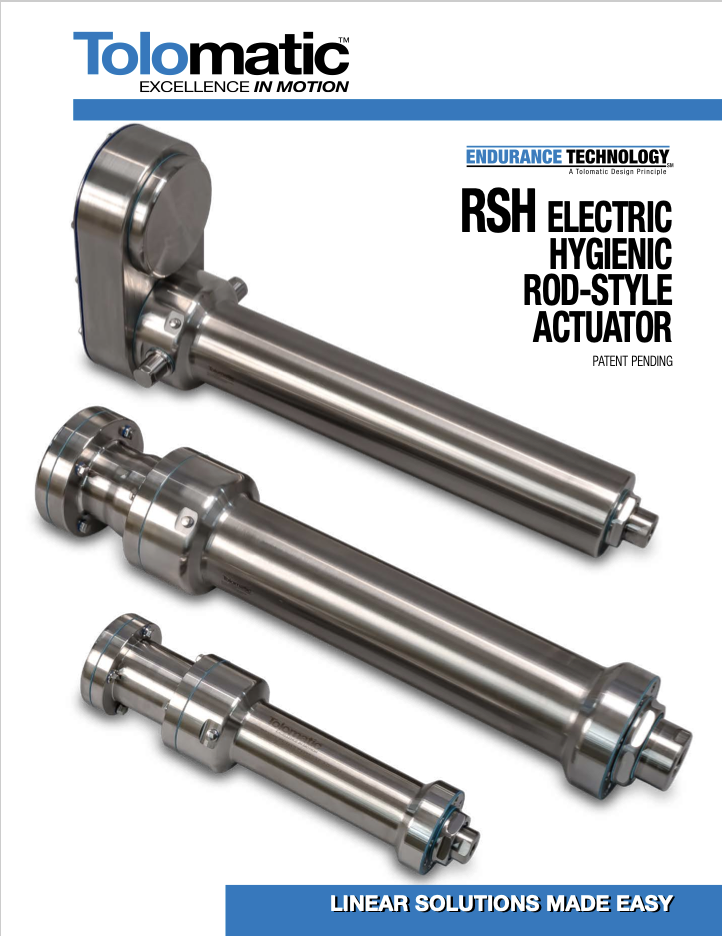 RSH Hygienic Electric Rod Style Actuator Brochure