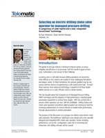 Selecting an electric drilling choke valve operator for managed pressure drilling