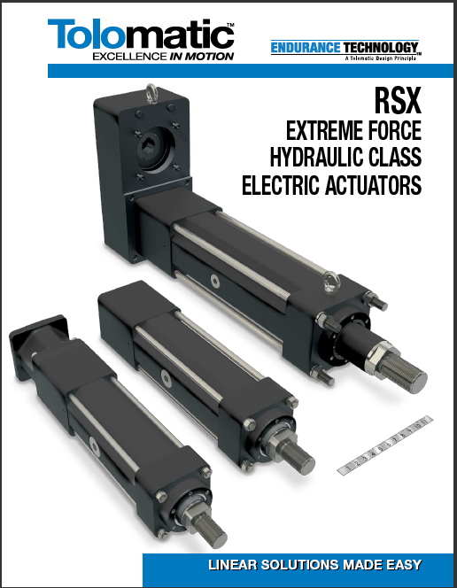 RSX Extreme Force Electric Linear Actuator Brochure
