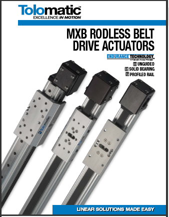 MXB Belt-Driven Linear Actuator Product Catalog