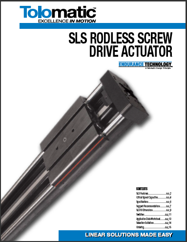Elektrischer, linearer SLS Schieberantrieb – Katalog (English, SLS Actuator brochure)