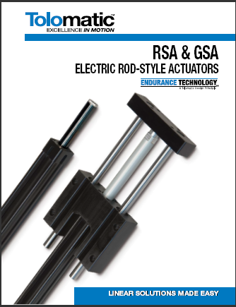 RSA-GSA Electric Linear Rod Actuators