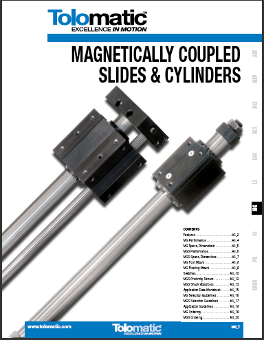 Magnetgekoppelte Zylinder und Schieber – Katalog (English, MG & MGS Mag Cylinder/Slide)