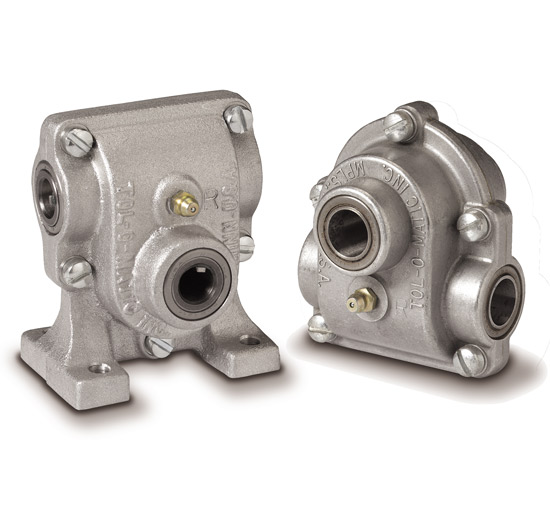 Float-a-Shaft® Compact 1 to 1 Ratio Right Angle Gearboxes with High Torque Roller Bearing